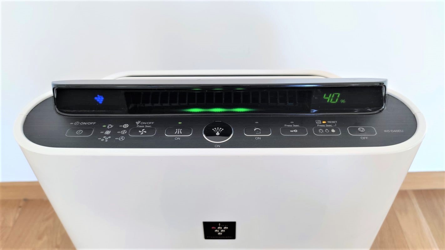 Sharp KC-D40EUW panel sterowania