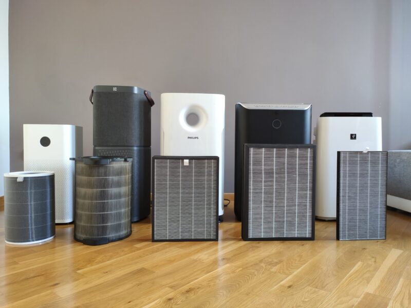 Oczyszczacze powietrza zastosowane filtry