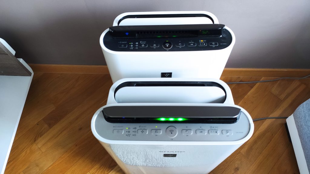 Sharp KC-G50EUW i Sharp UA-HD50E-L panel sterowania