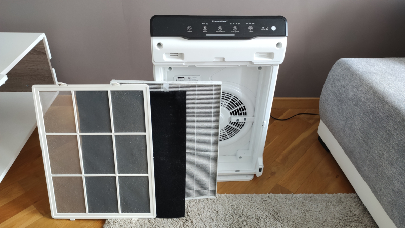 Filtr wstępny, węglowy i HEPA w oczyszczaczu Winix Zero