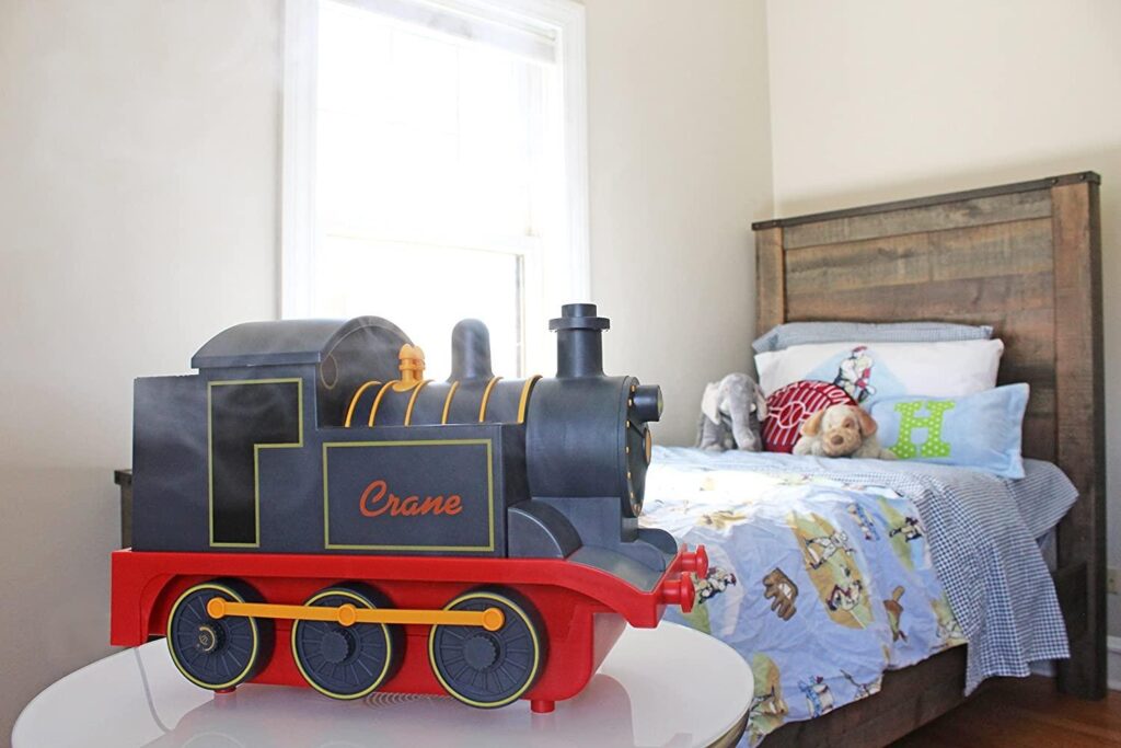 Ultradźwiękowy nawilżacz powietrza dla dzieci w formie pociągu