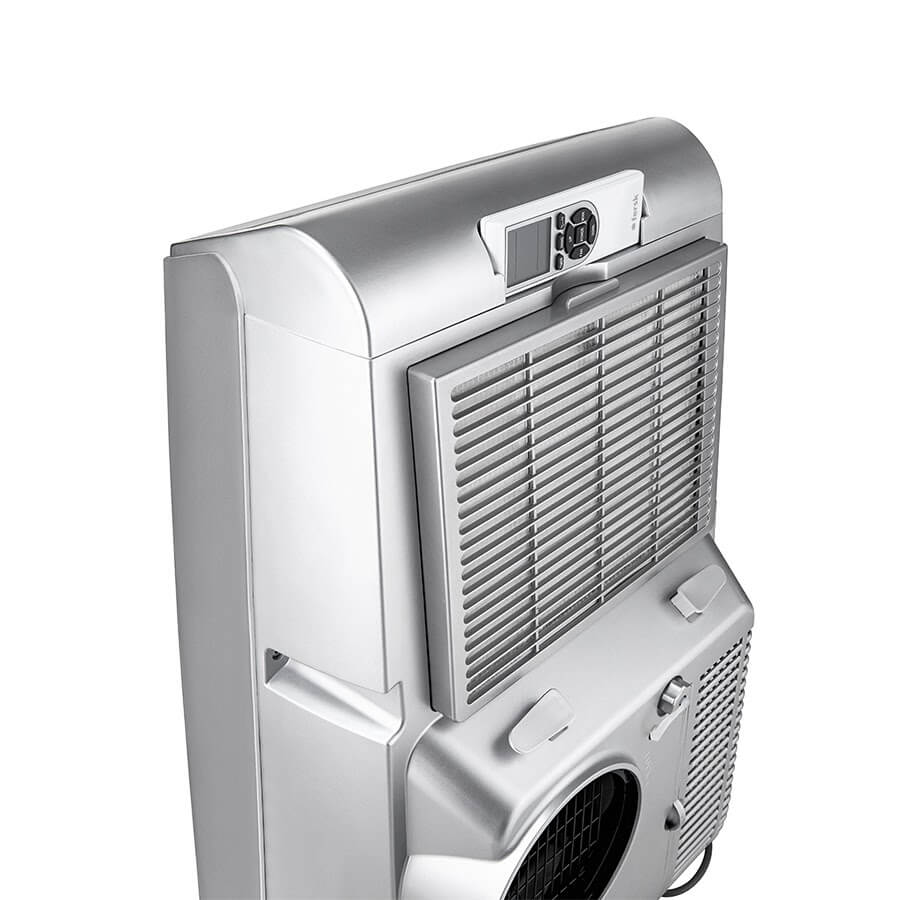 klimatyzator z funkcją oczyszczania Fersk Vind 2 WiFi HEPA. Zbliżenie na tył i filtr wstępny.