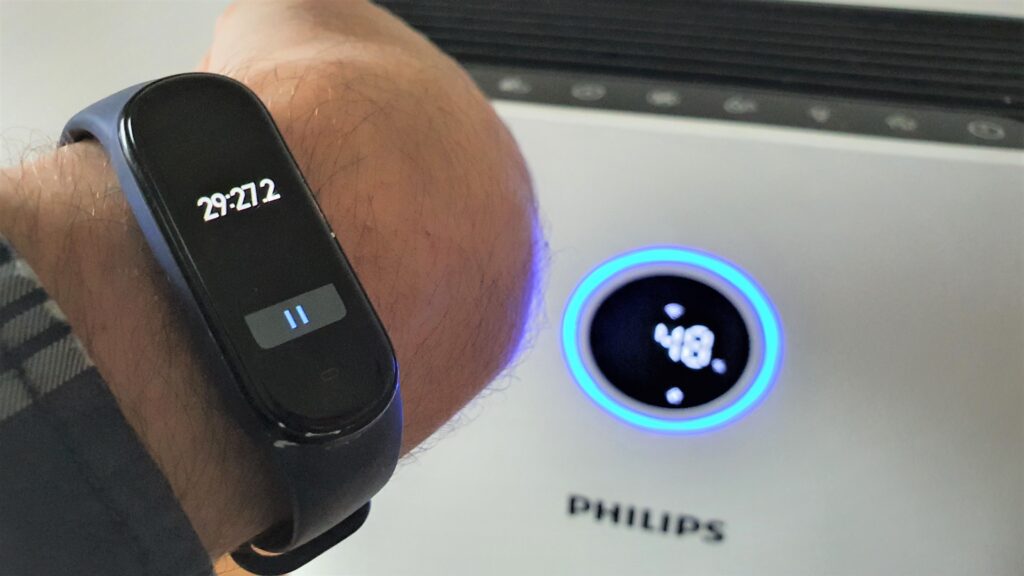 30 minutowy test kostek lodu oczyszczacz Philips AC2729/50