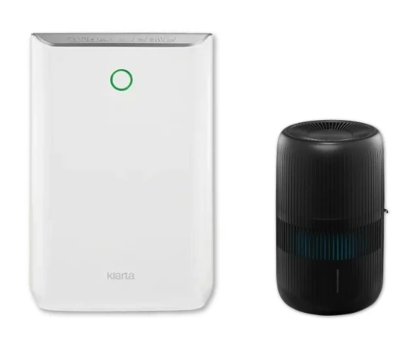 Oczyszczacz powietrza Klarta Stor 2 i nawilzacz Klarta Humea Grande WiFi