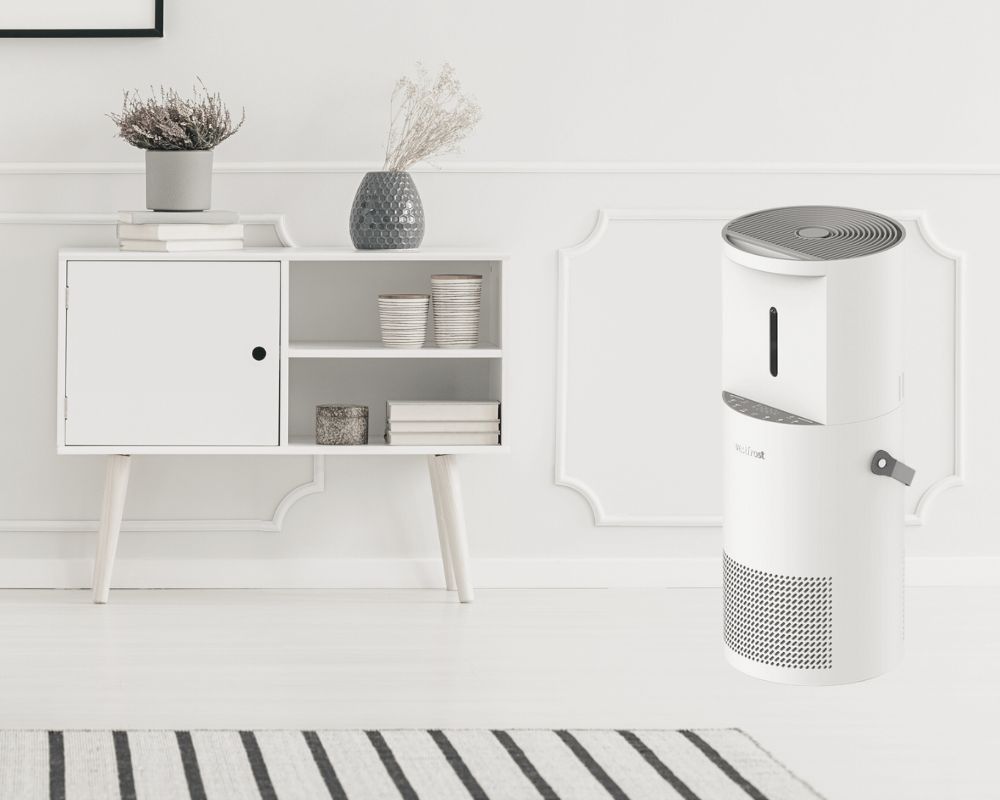 oczyszczacz powietrza Vestfrost VP-E2S40WH w salonie