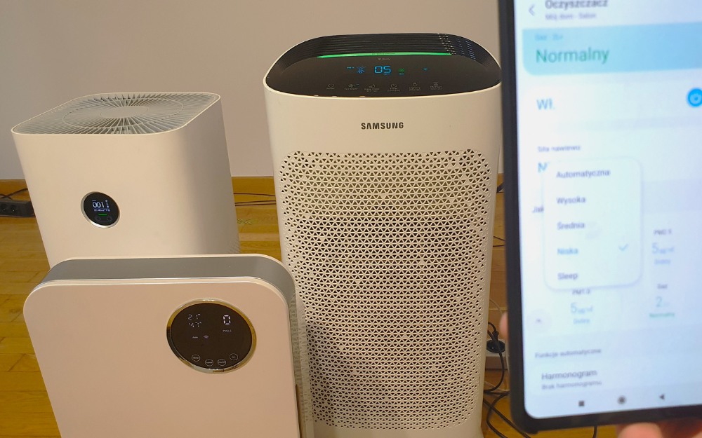 oczyszczacze powietrza z aplikacją mobilną