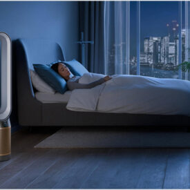 oczyszczacz Dyson w sypialni