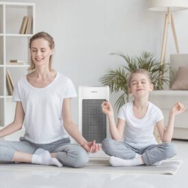 Joga przy oczyszczaczu powietrza Viessmann V-AIR 100