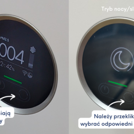 wyświetlacz - zmiana trybów