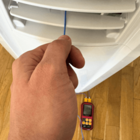 Pomiar temperatury w klimatyzatorze Fral Super Cool FSC 14.2