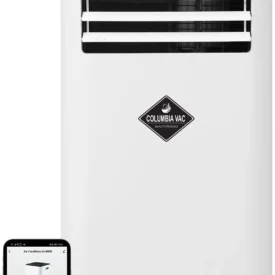 Klimatyzator przenośny Columbia VAC KLC9050 ze smartfonem