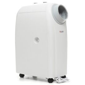 Klimatyzator Welltec ACH1212, widok pod kątem 45 stopni razem z kablem zasilającym