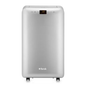 Klimatyzator Fersk Twinne na białym tle, widoczny od przodu.