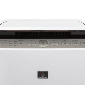 Wyświetlacz i panel z przyciskami na oczyszczaczu powietrza Sharp KC-D60euw