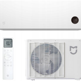 Jednostka wewnętrzna klimatyzatora split Xiaomi z jednostką zewnętrzną i pilotem