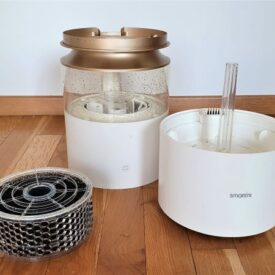Rozebrany nawilżacz ewaporacyjny Smartmi Rainforest Humidifier.