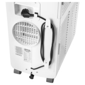 Wylot powietrza i zawinięty kabel klimatyzatora Sencor