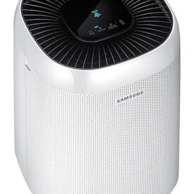 Oczyszczacz powietrza Samsung AX34R3020WW, widoczny pod kątem 45 stopni.